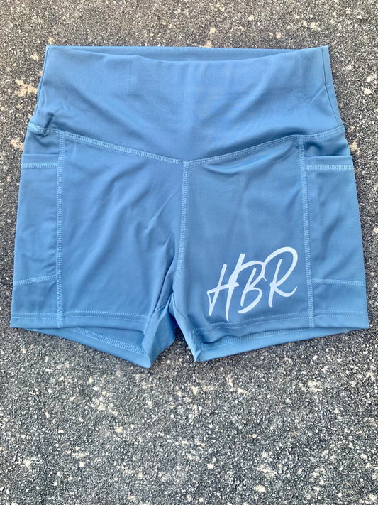 HBR Blue Biker Shorts